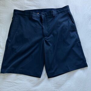 Jack Nicklaus Men’s Navy Golf Shorts Flat Front Waist 34 Performance